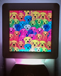 Plug-in night light with 3 screen images