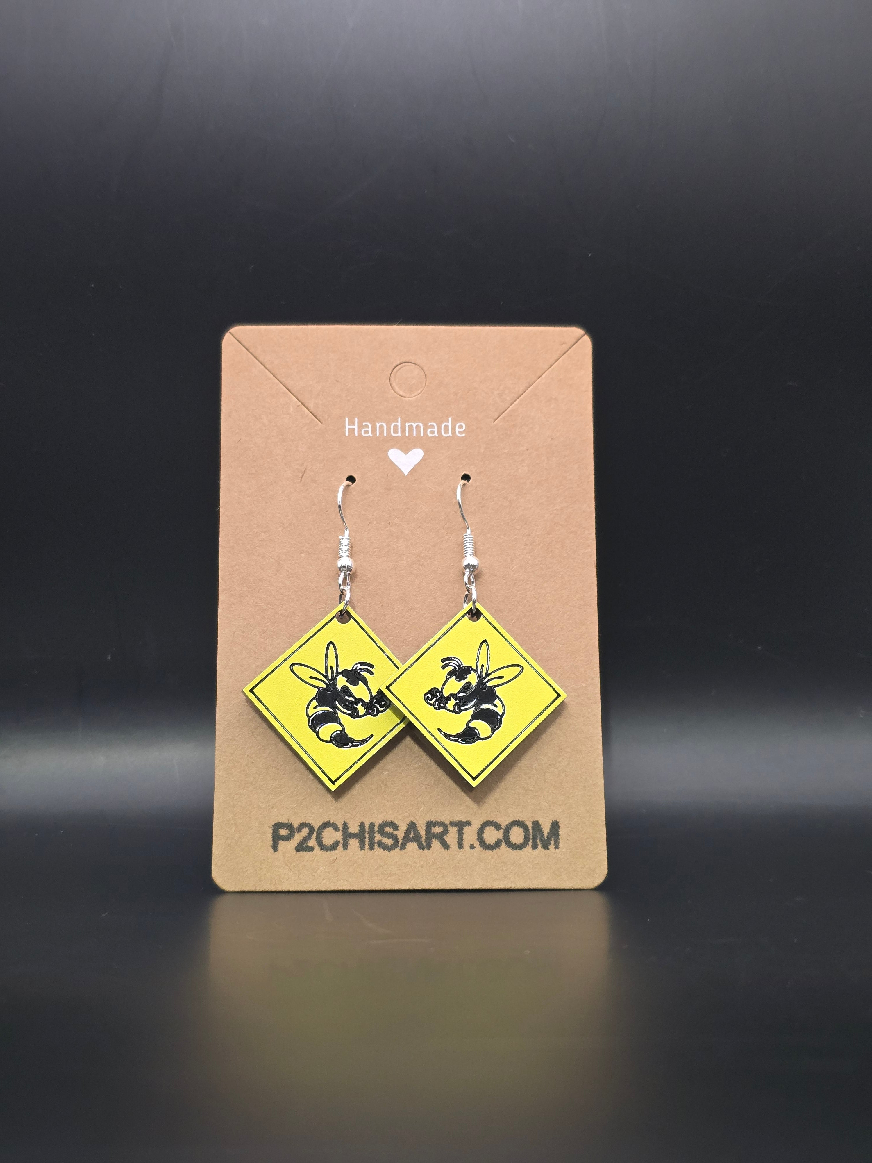 Hornet Earrings - Traditional Warning Sign