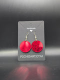 Round Mirrored Holiday Earrings