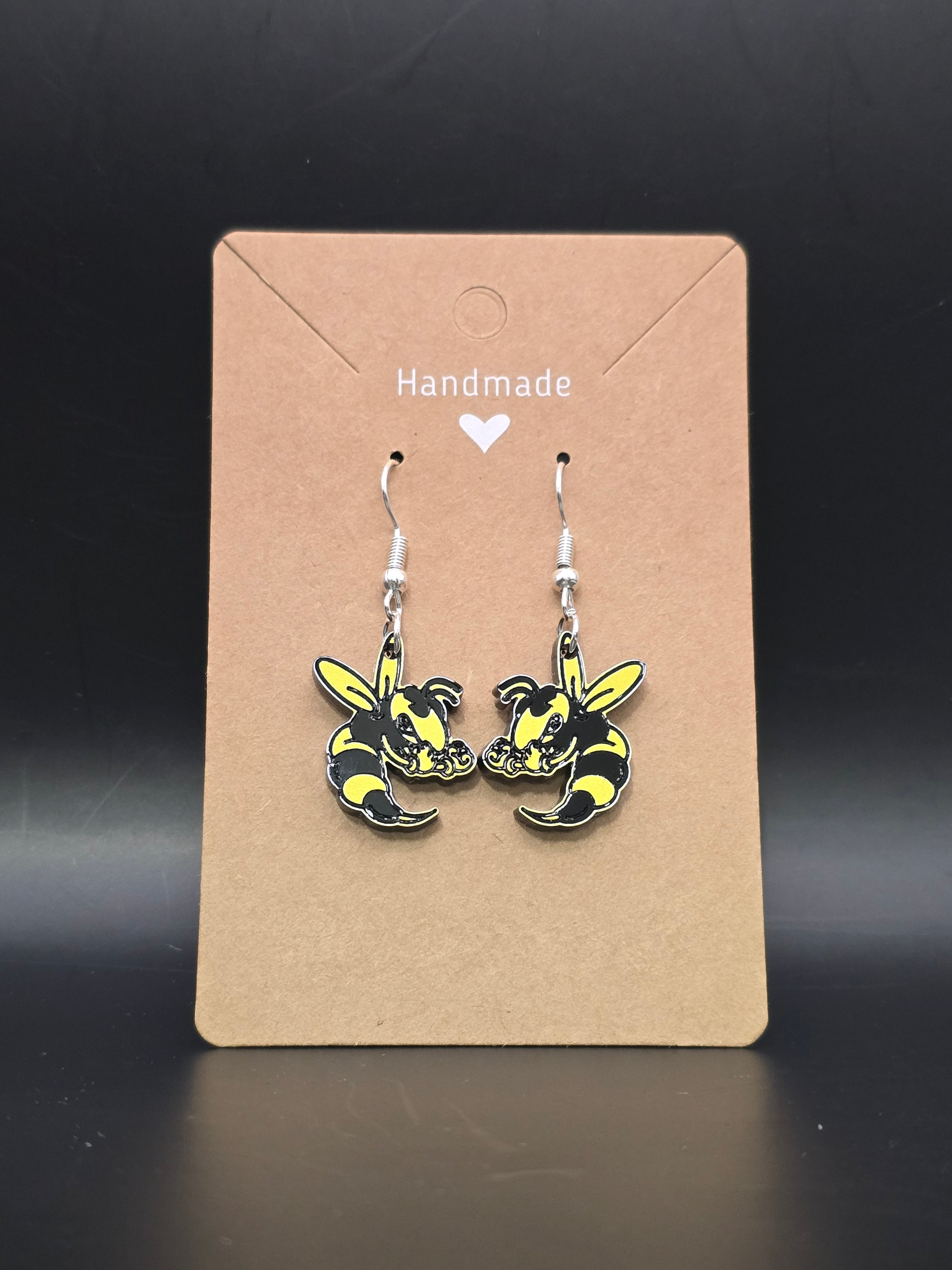 Hornet Earrings - Outlined