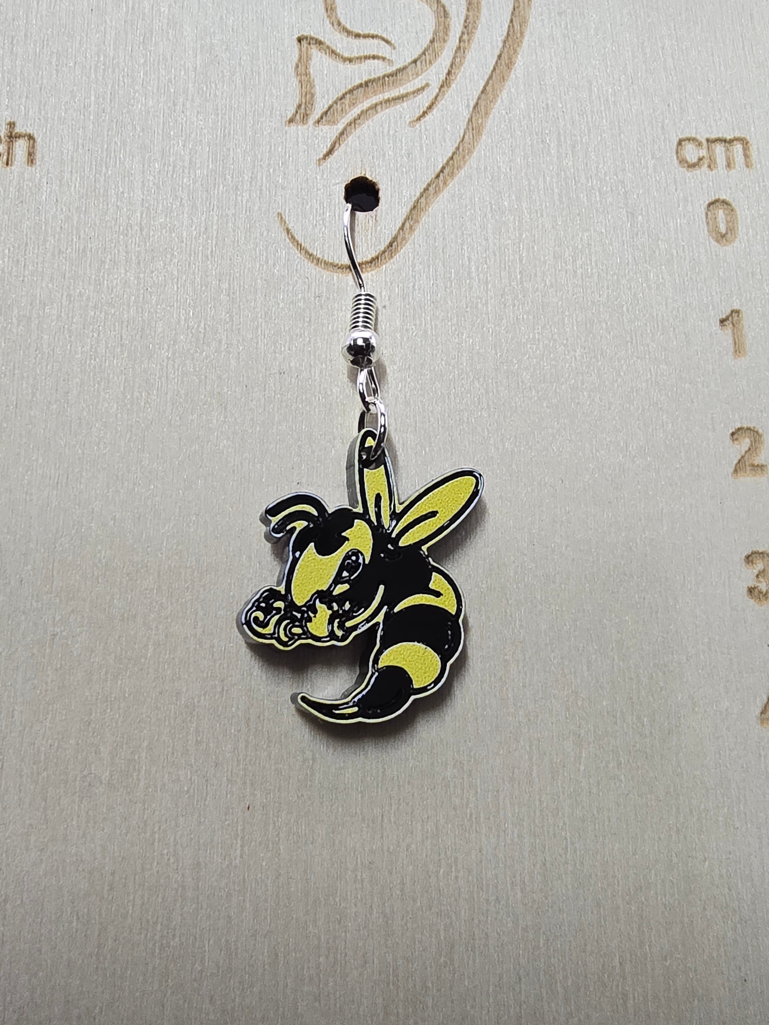 Hornet Earrings - Outlined